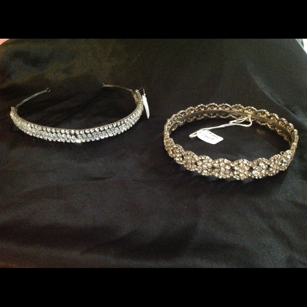 Two Rhinestone hair accessories.